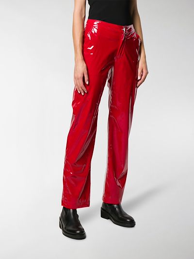 Kirin Pantaloni in vernice rosso | MODES