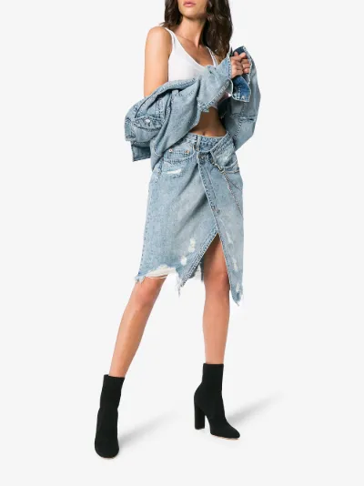 ksubi rap midi skirt