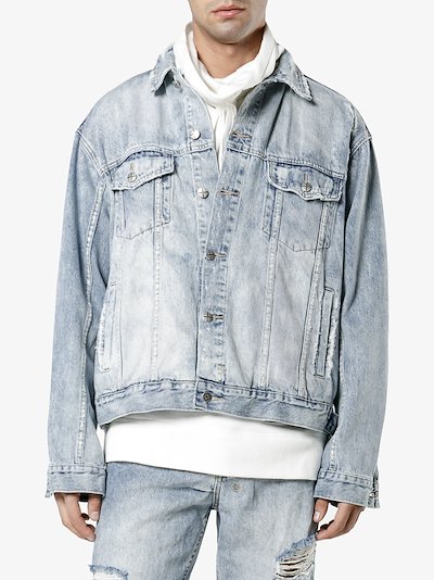 Ksubi x Travis Scott Oh G Ghosted denim jacket | Browns