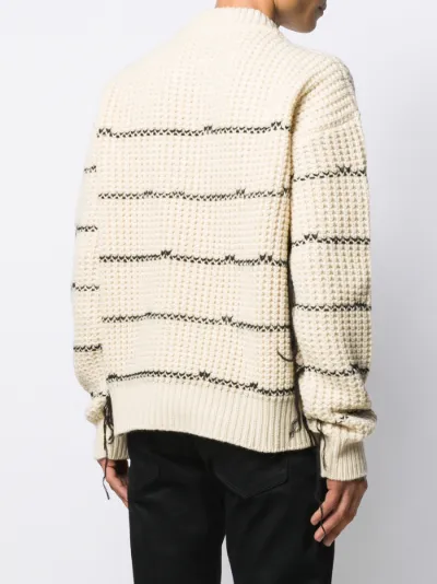 striped knitted sweater