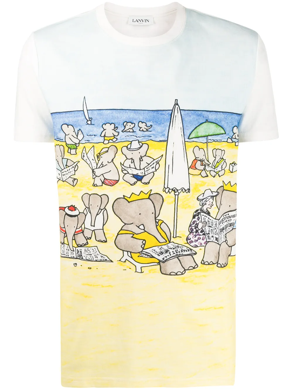 lanvin elephant t shirt