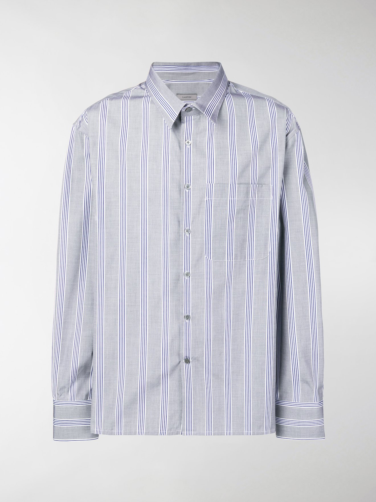 lanvin striped shirt