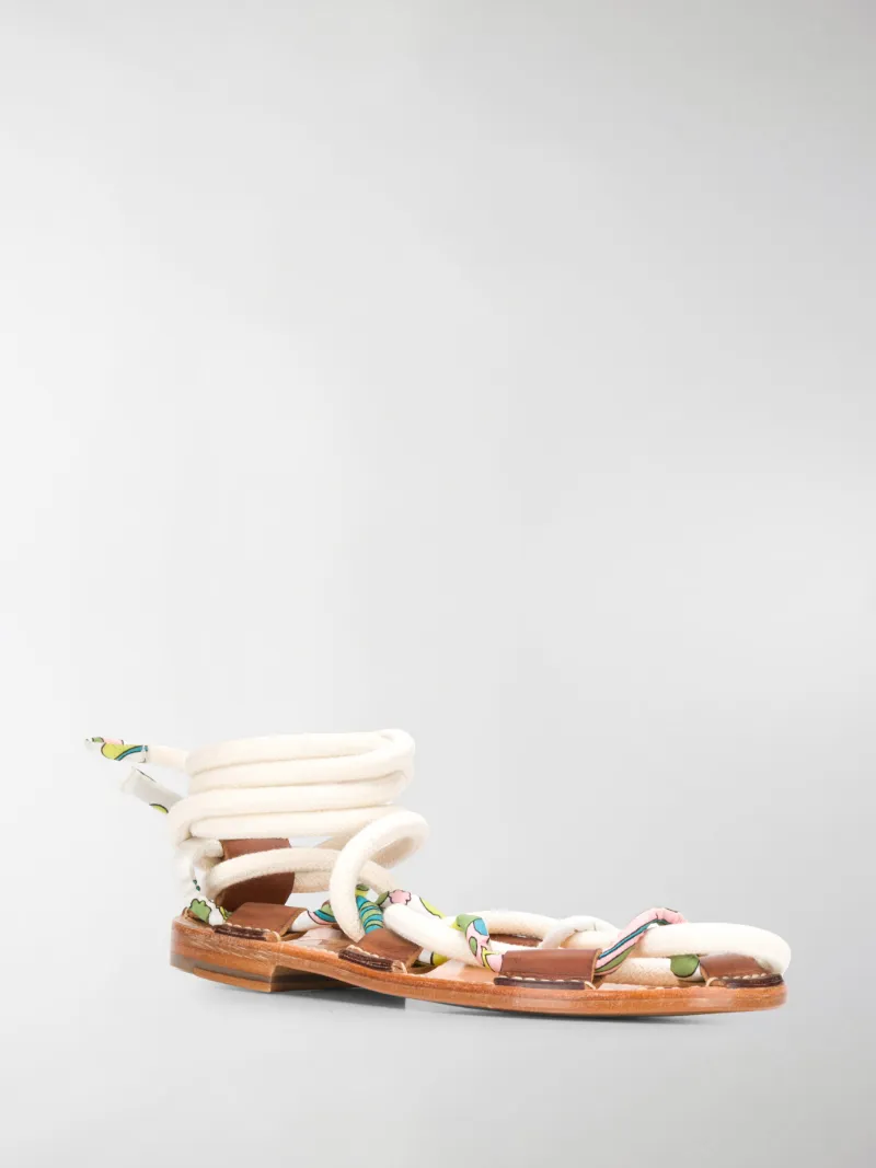 lanvin flat sandals