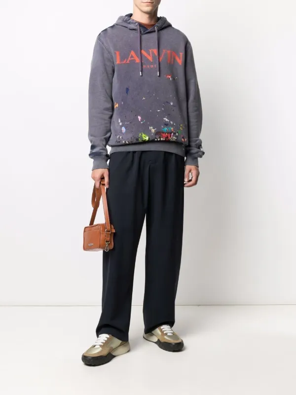 lanvin paint hoodie