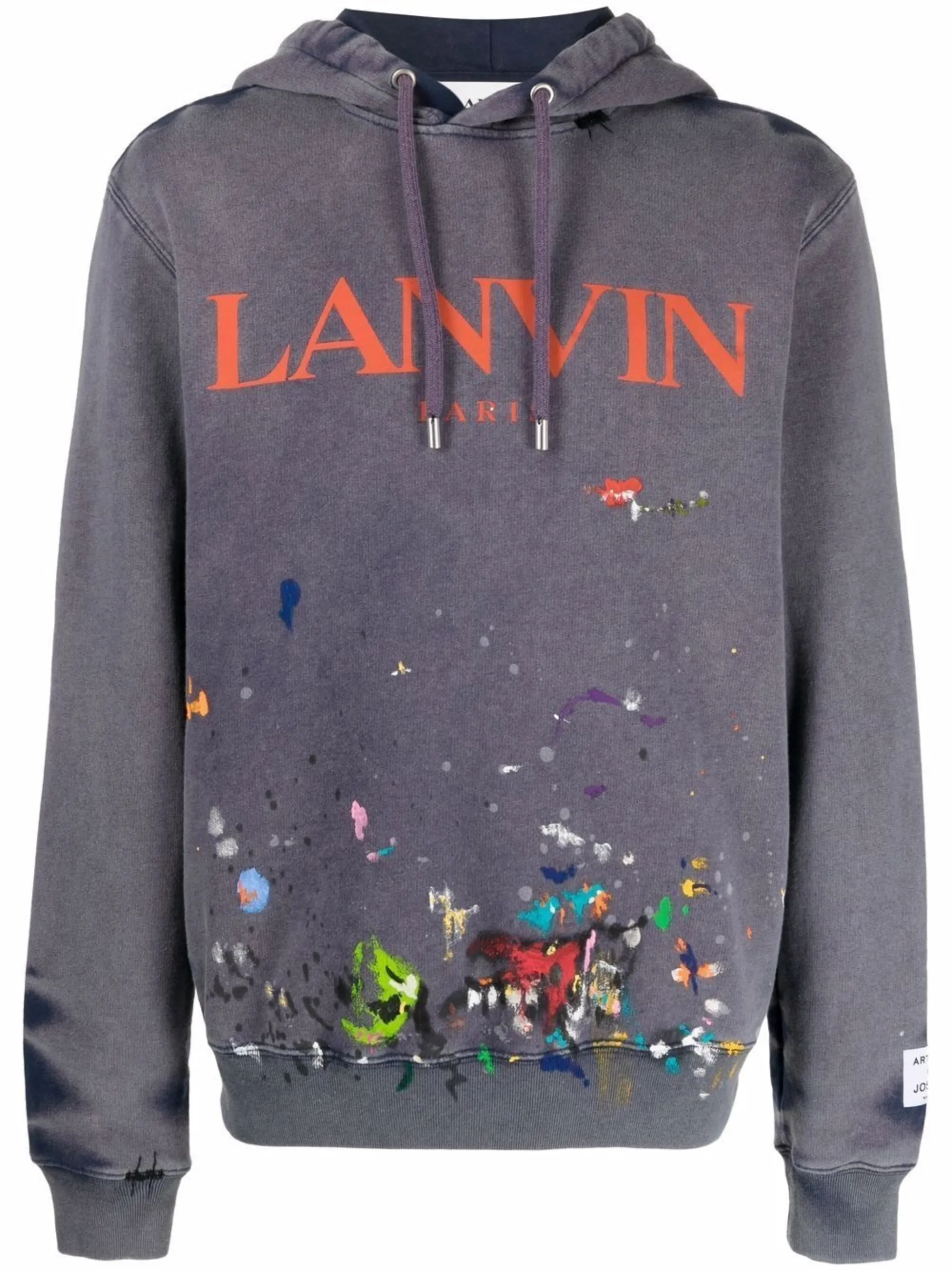 lanvin paint hoodie