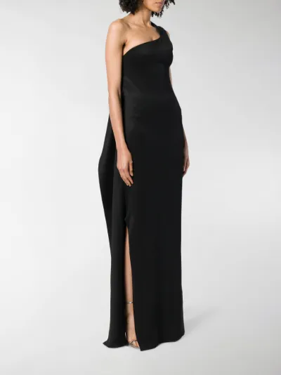 one shoulder jersey dress