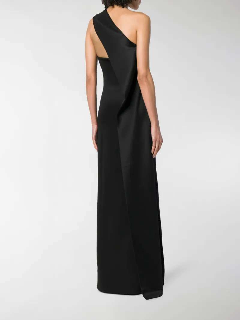 one shoulder jersey dress