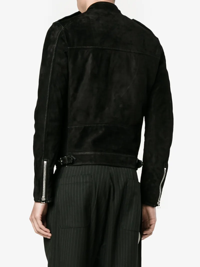 Lanvin Press Stud Leather Jacket Jackets Browns Lanvin Press Stud Leather Jacket