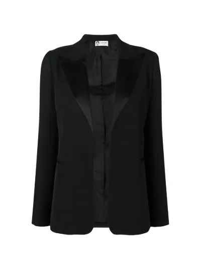 blazer with satin lapels