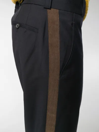 trousers with a side stripe