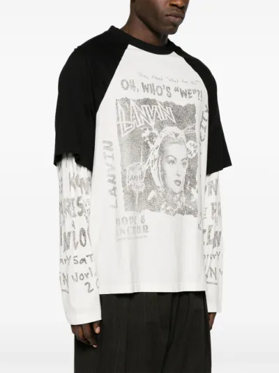 Lanvin x Future layered cotton T-shirt | Eraldo.com TL