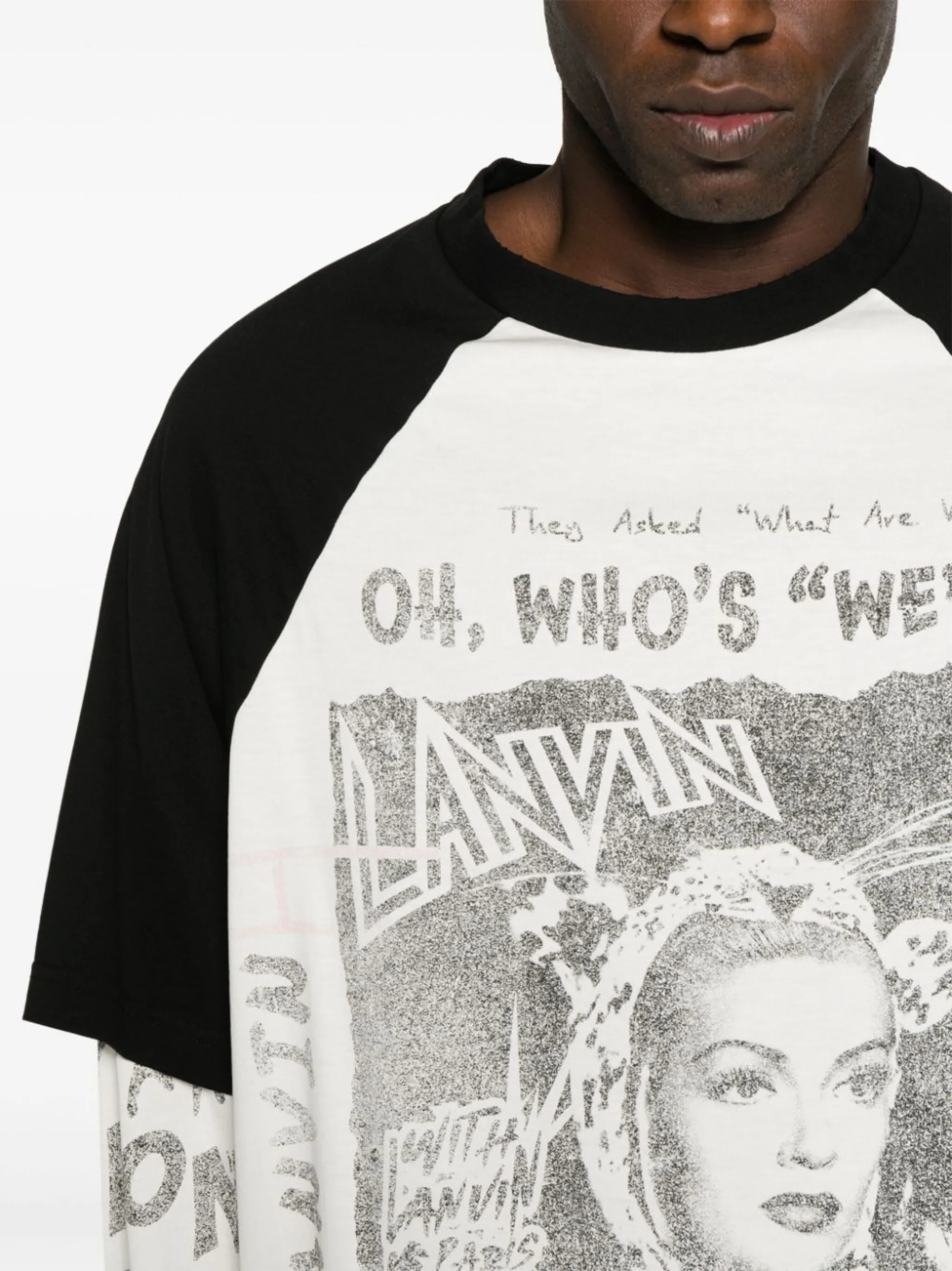 Lanvin x Future layered cotton T-shirt | Eraldo.com TL
