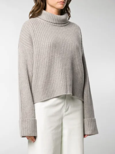 ribbed roll neck