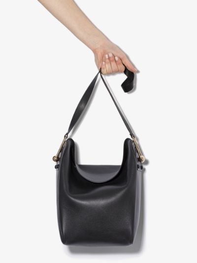 leather tote bag with shoulder strap