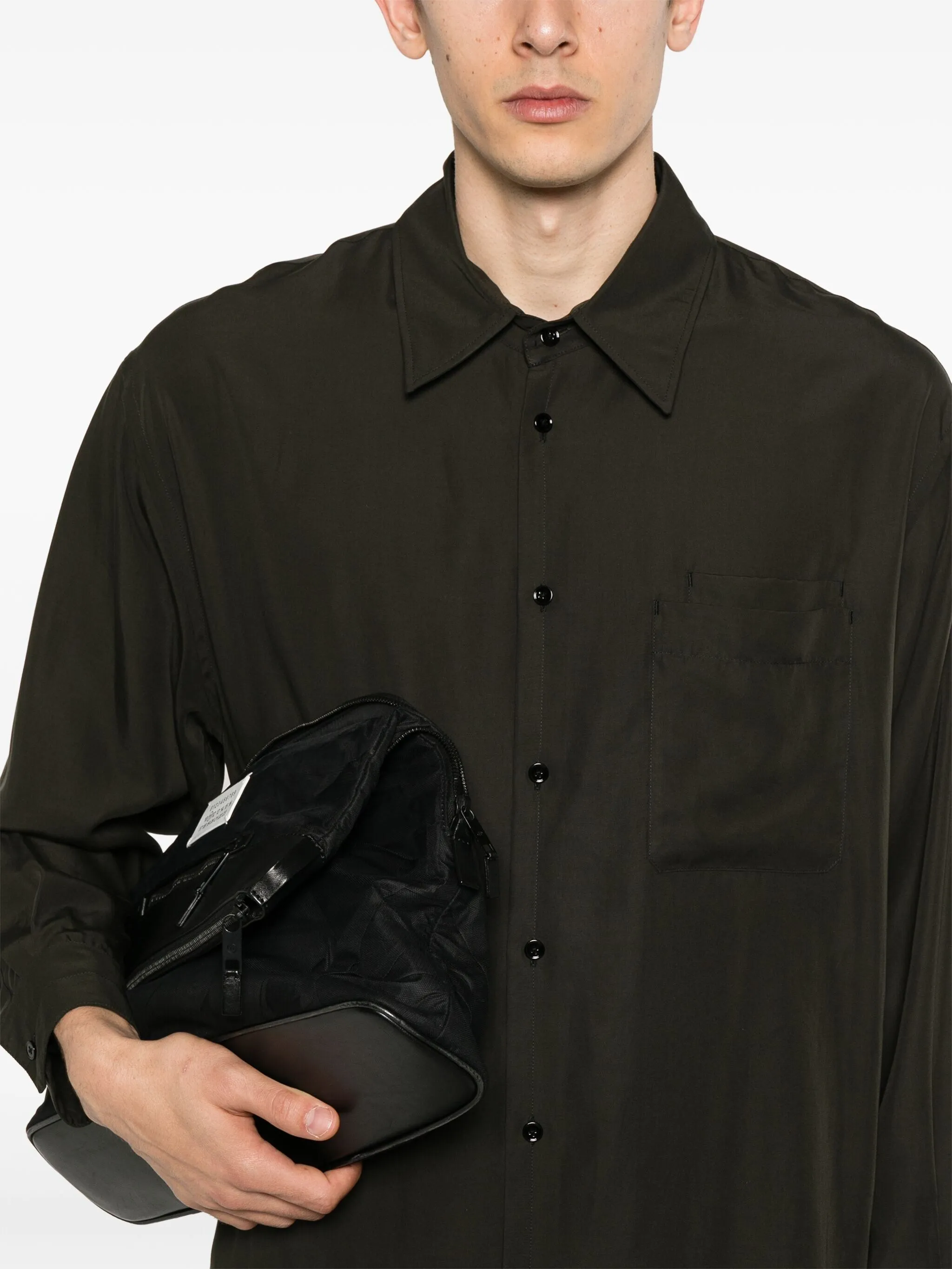 LEMAIRE double-pocket lyocell shirt | Eraldo.com KR