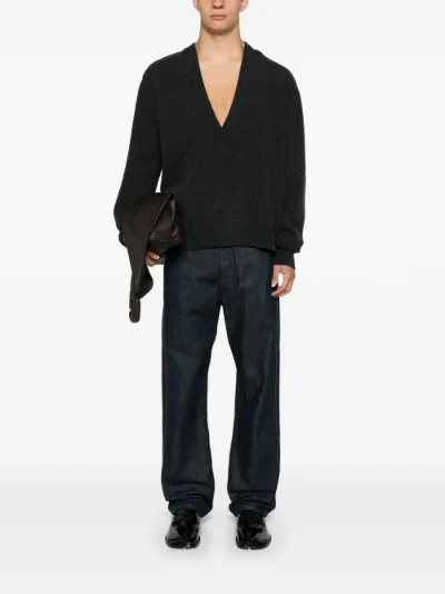 LEMAIRE plunging V neck sweater Eraldo UK