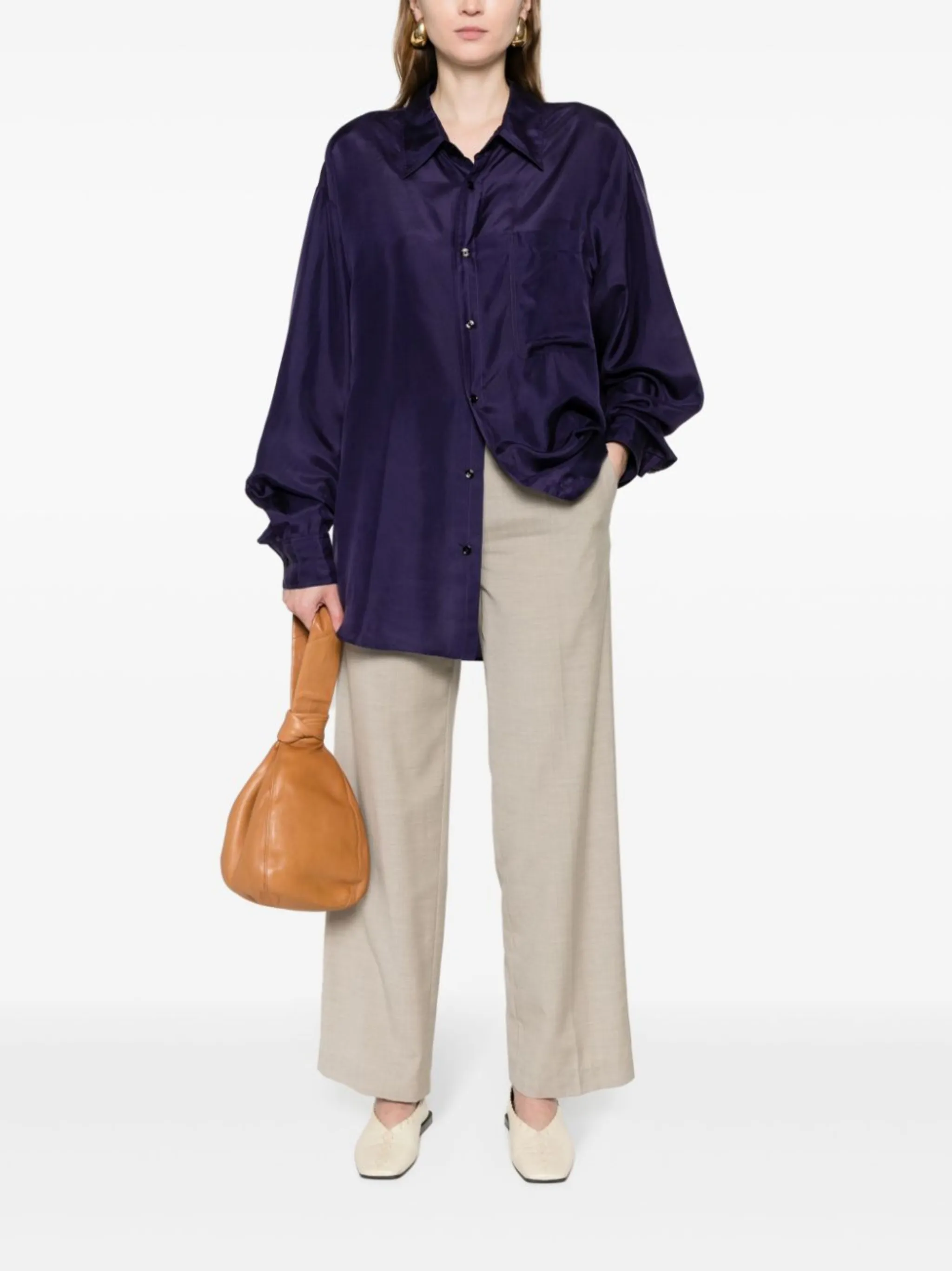 LEMAIRE satin silk shirt | Eraldo.com IO