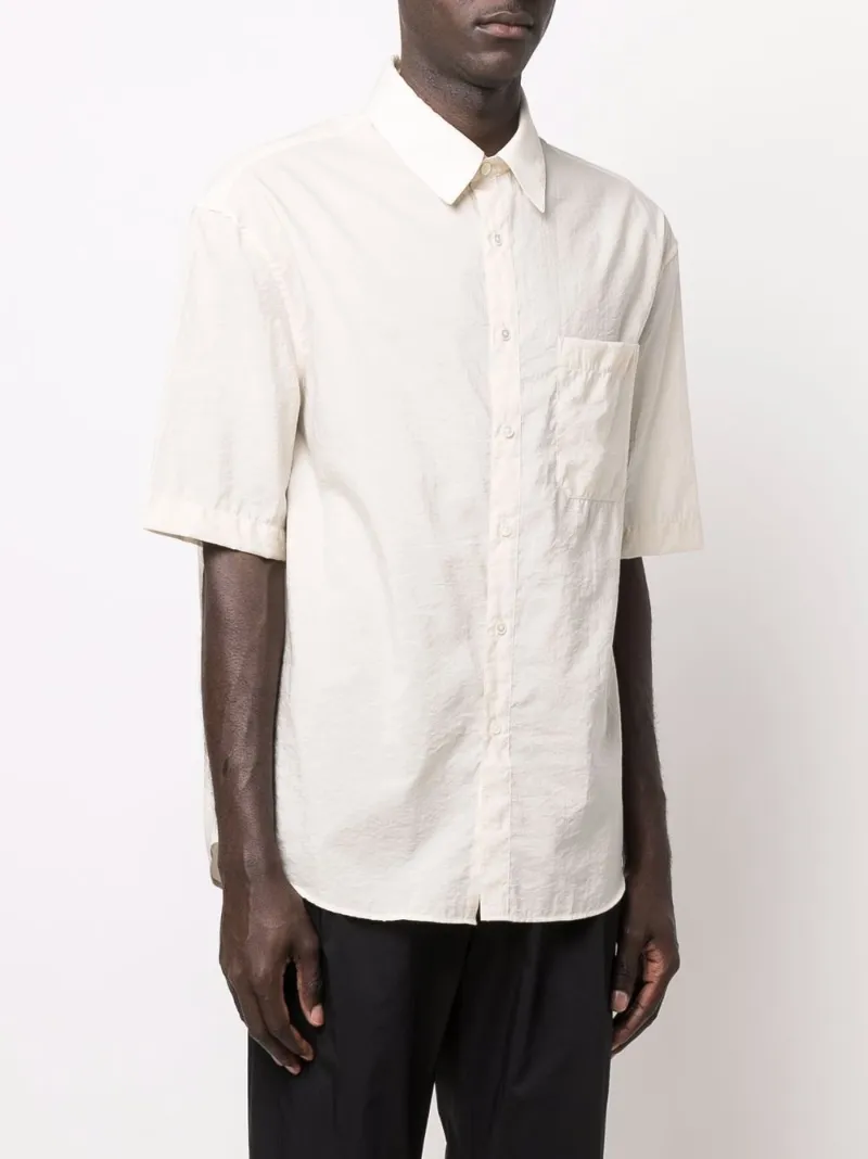 Lemaire short-sleeve shirt neutrals | MODES