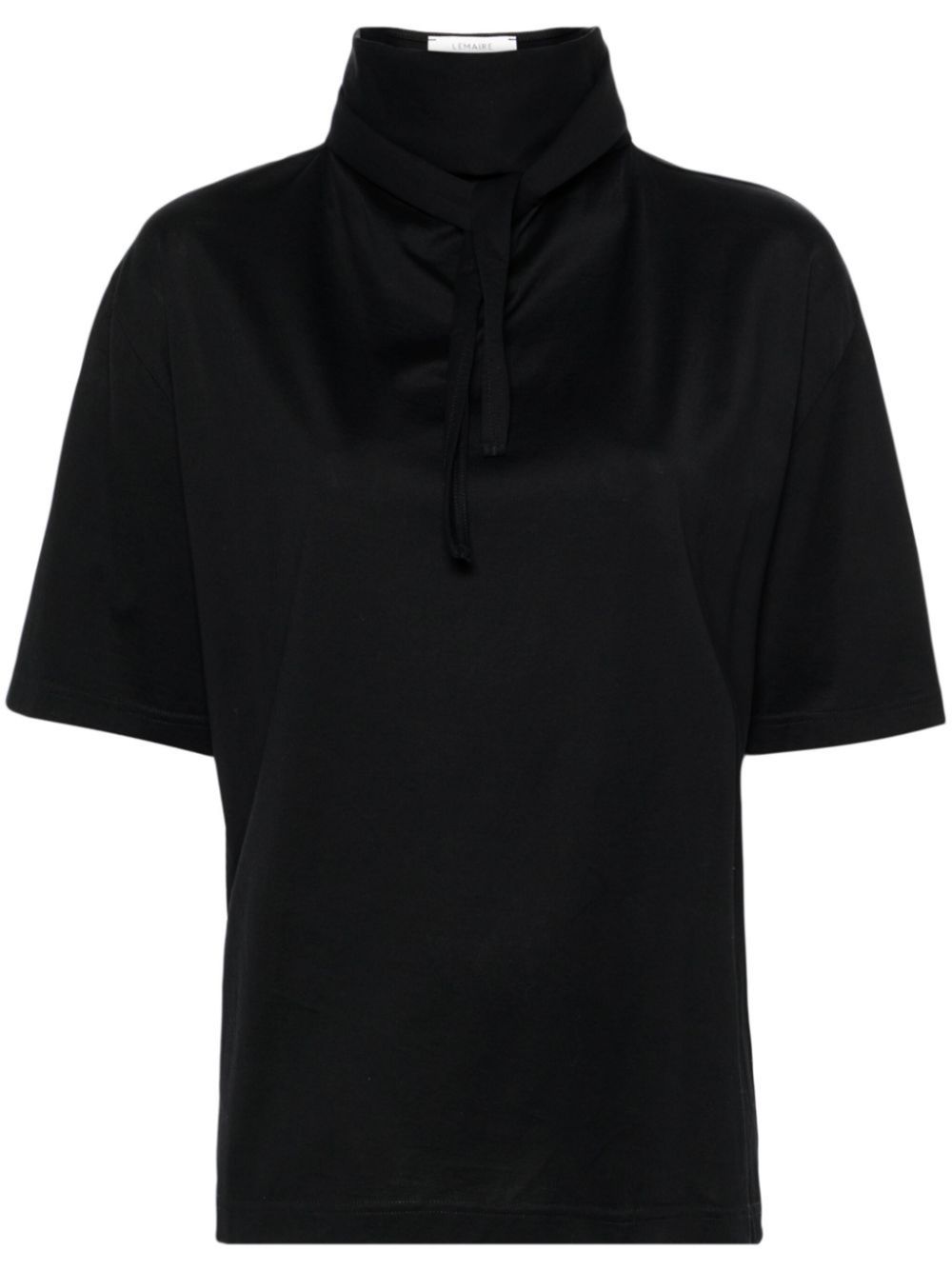 tie-fastening cotton T-shirt | LEMAIRE | Eraldo.com