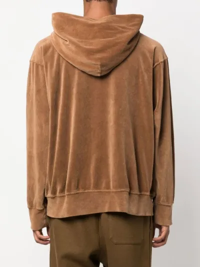 Les Tien velour relaxed cut hoodie Eraldo HR