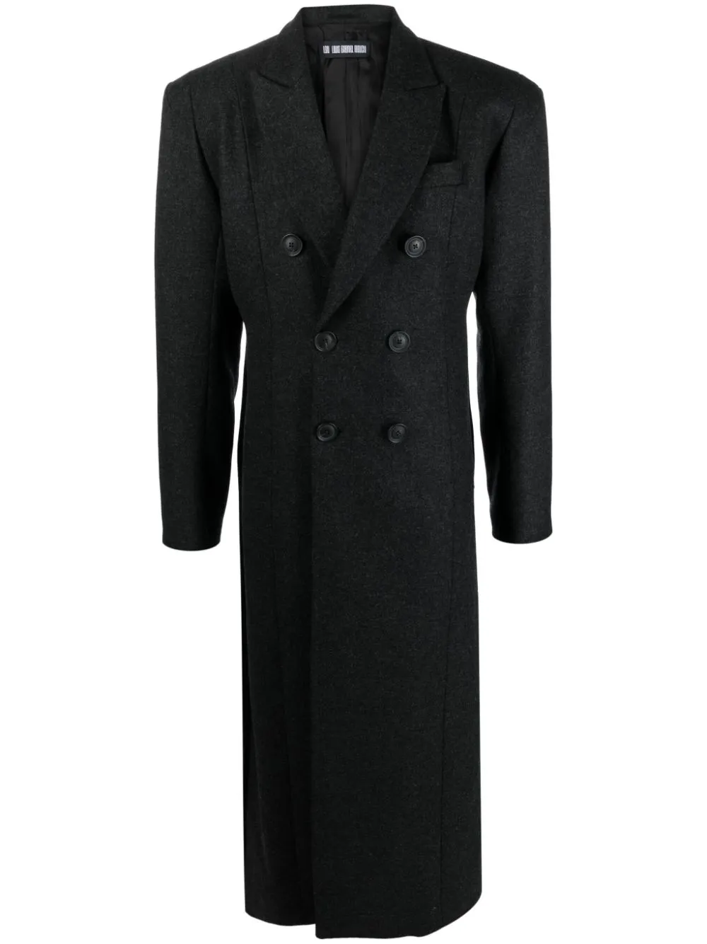 Double breasted hotsell peak lapel coat