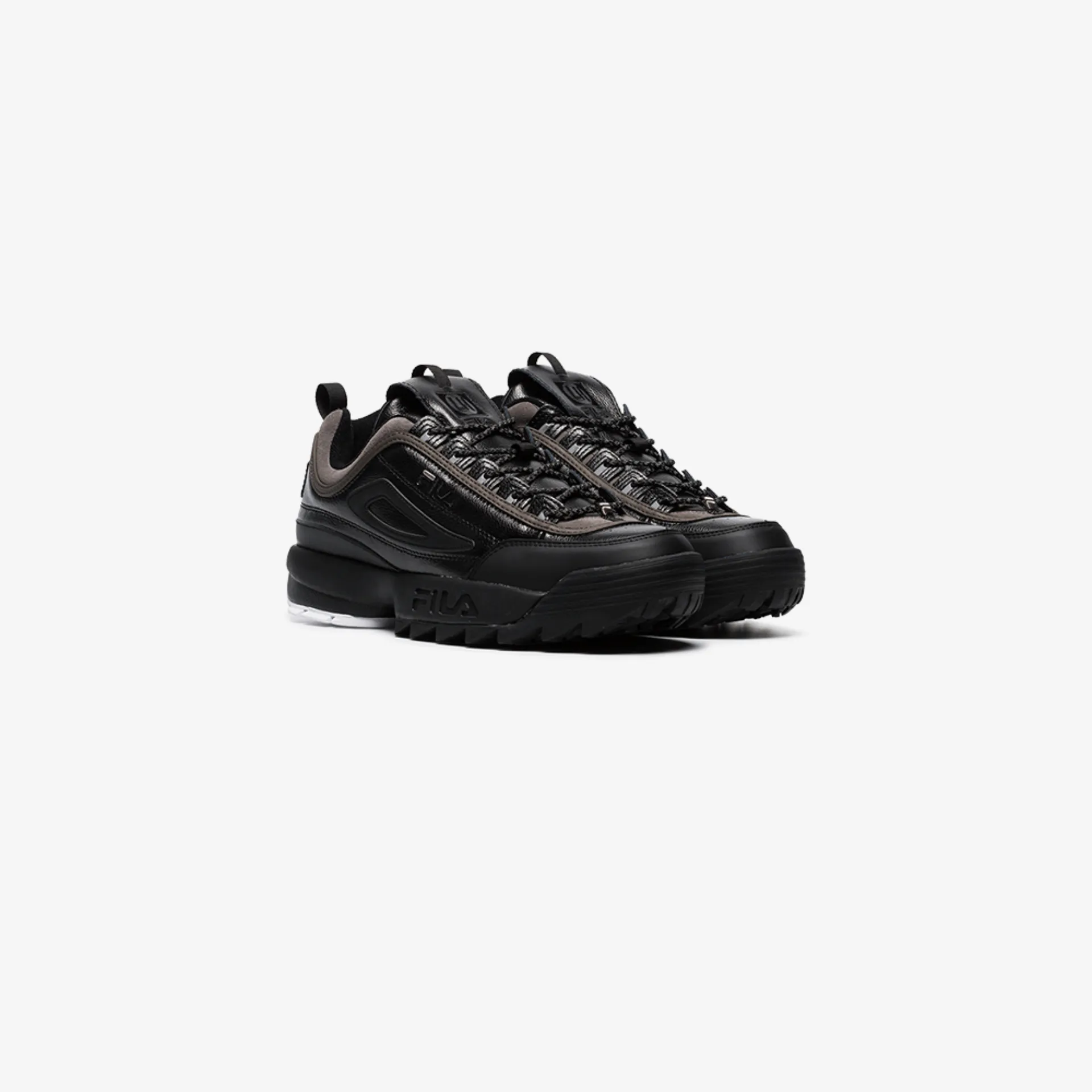fila disruptor leather black