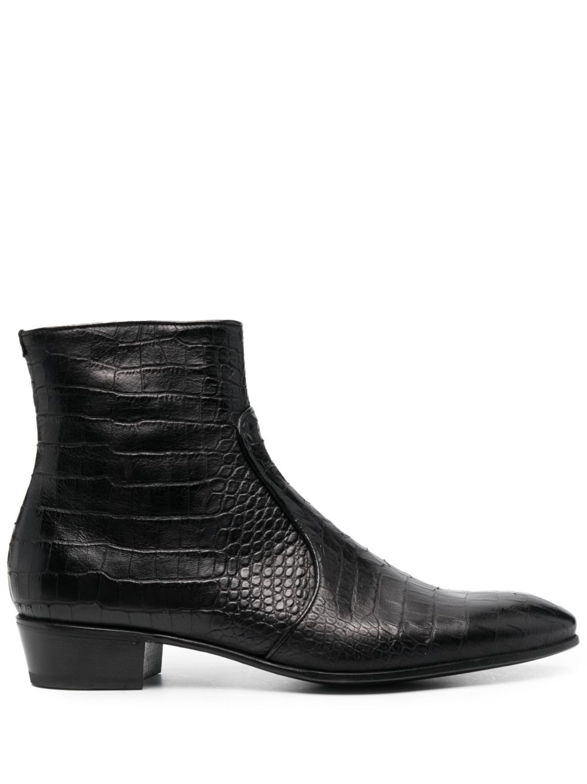 Lusiana crocodile-effect boots | Lidfort | Eraldo.com US