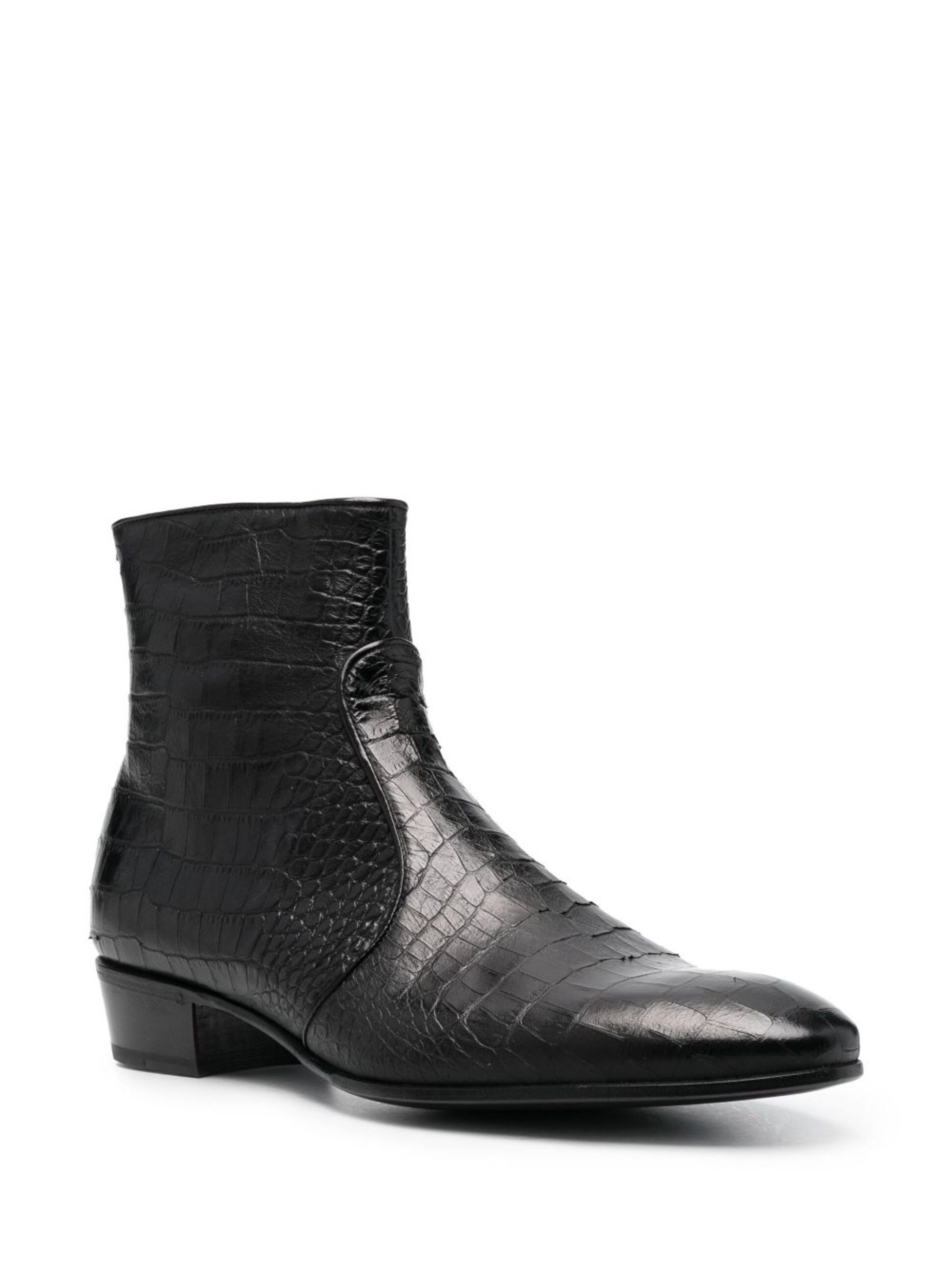 Lusiana crocodile-effect boots | Lidfort | Eraldo.com US