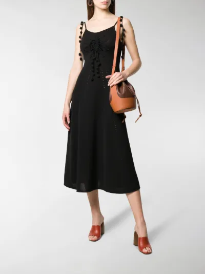 loewe balloon small leather bucket bag