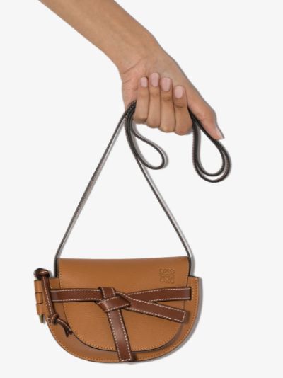 loewe gate mini leather shoulder bag