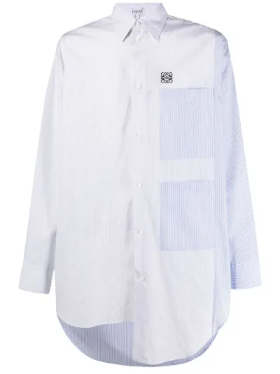 LOEWE embroidered-logo asymmetric shirt | Eraldo.com HR