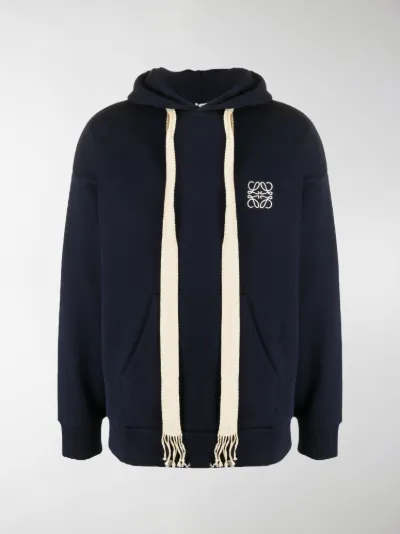 embroidered logo hoodie