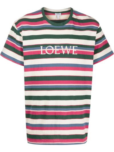 LOEWE embroidered striped T-shirt | Eraldo.com US