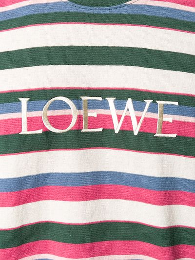 LOEWE embroidered striped T-shirt | Eraldo.com US