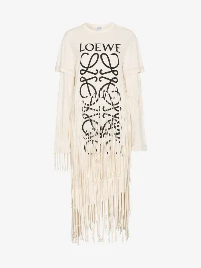 fringe shirt dress