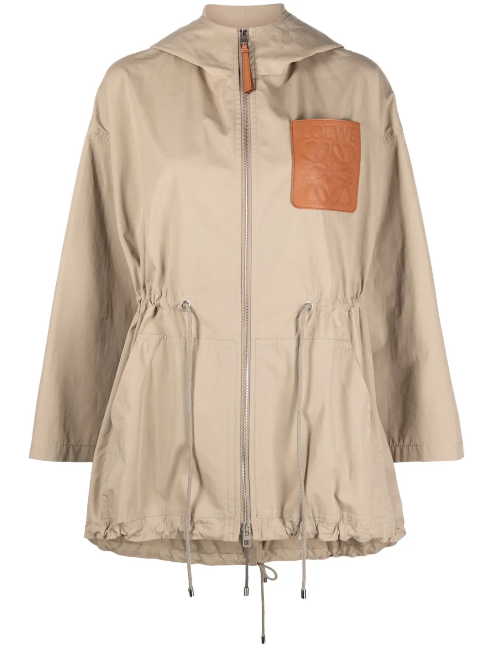 LOEWE hooded cotton parka jacket Eraldo SA