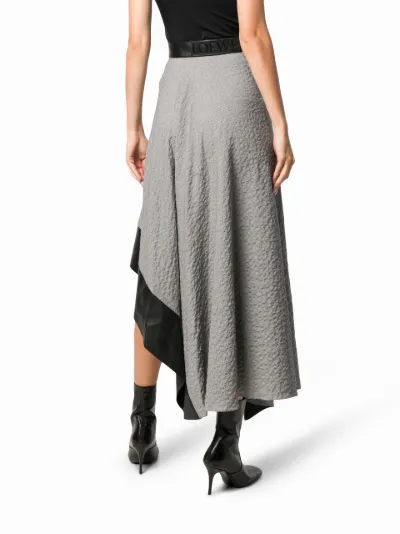 LOEWE houndstooth asymmetrical skirt Eraldo HR