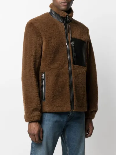 LOEWE leather pocket shearling jacket Eraldo DE