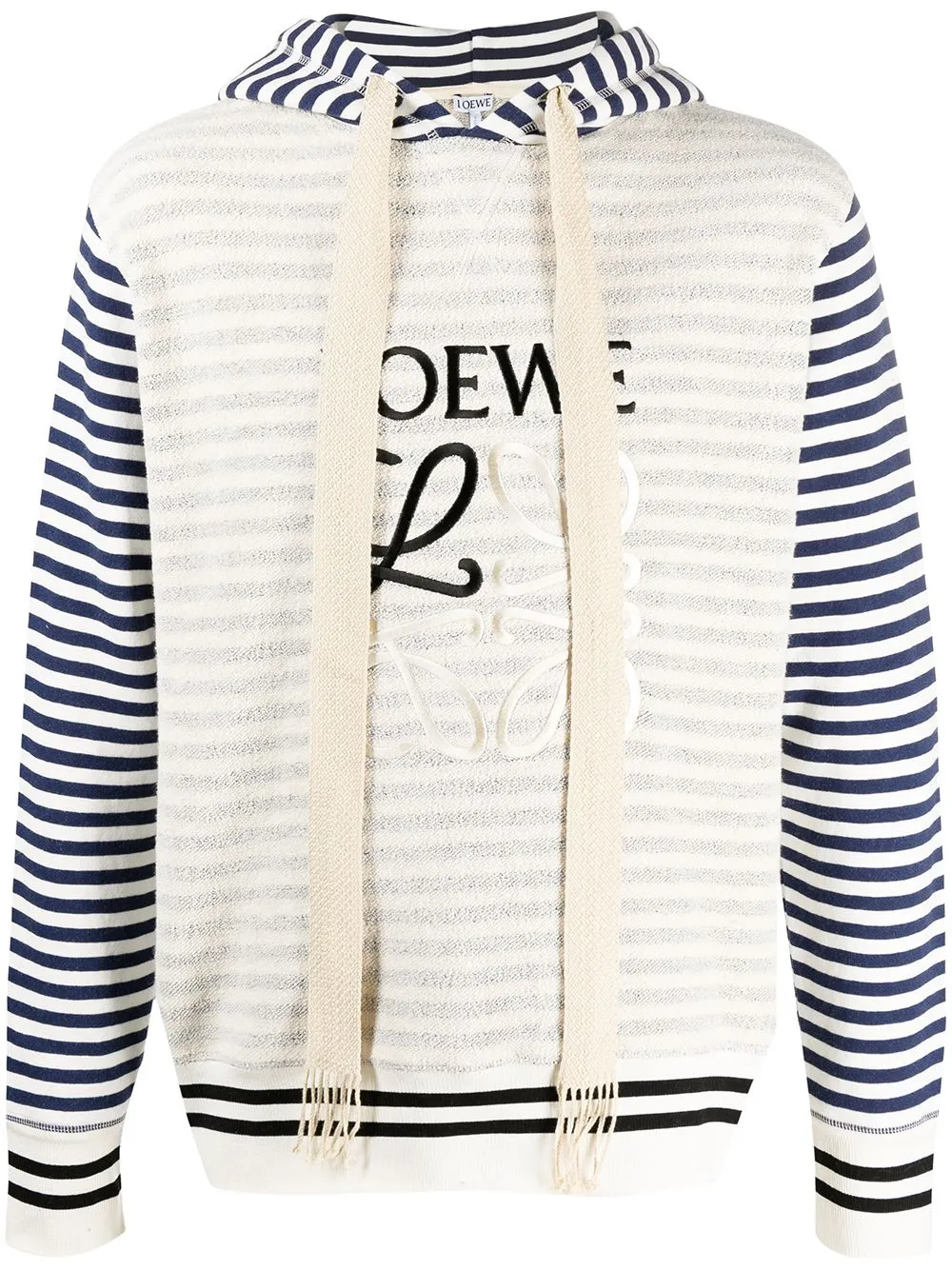 logo embroidered striped hoodie LOEWE Eraldo