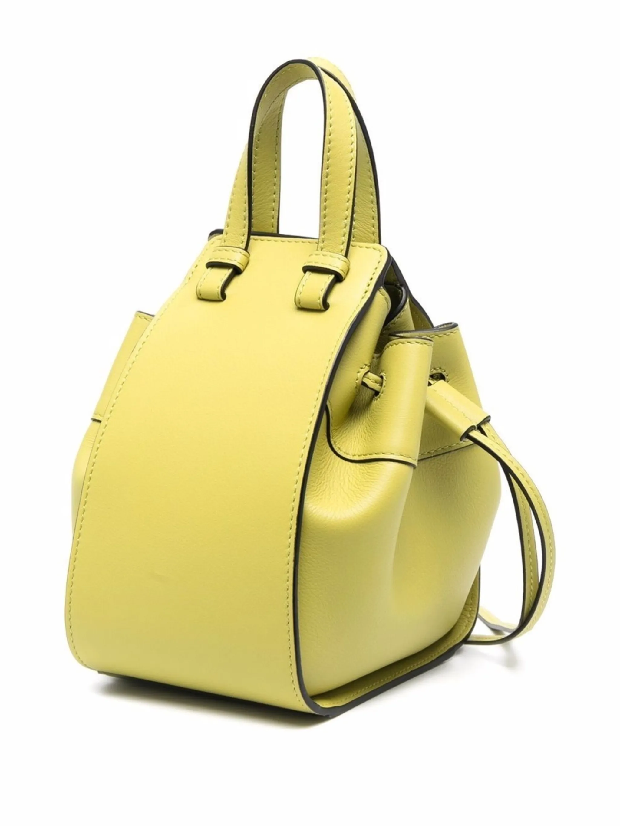 LOEWE mini Hammock Anagram embossed bucket bag Eraldo UK
