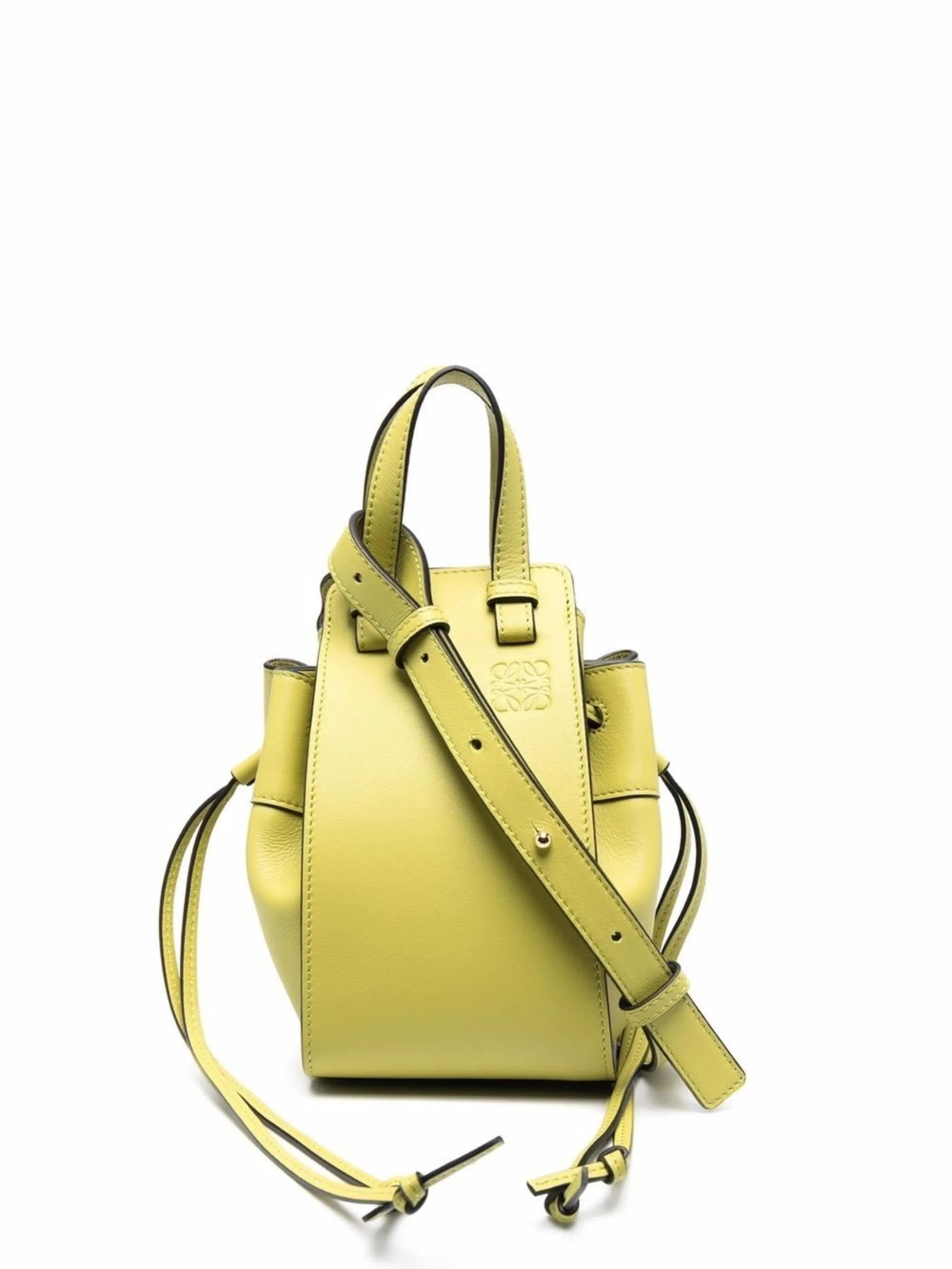 LOEWE mini Hammock Anagram embossed bucket bag Eraldo DE