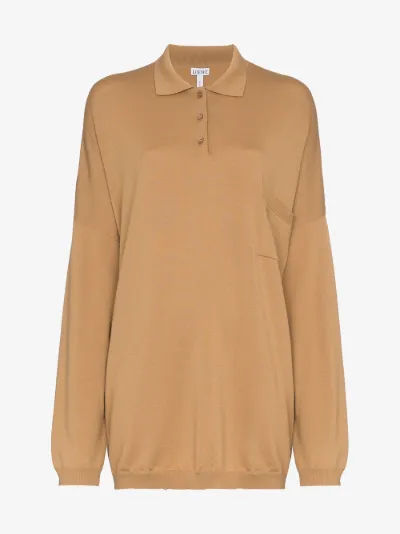 polo shirt and sweater