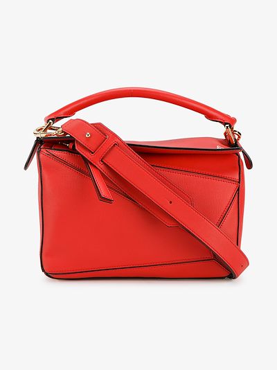 loewe red puzzle bag