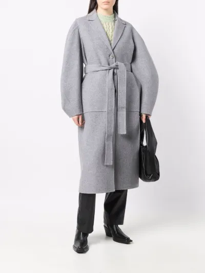 loewe oversized belted coat
