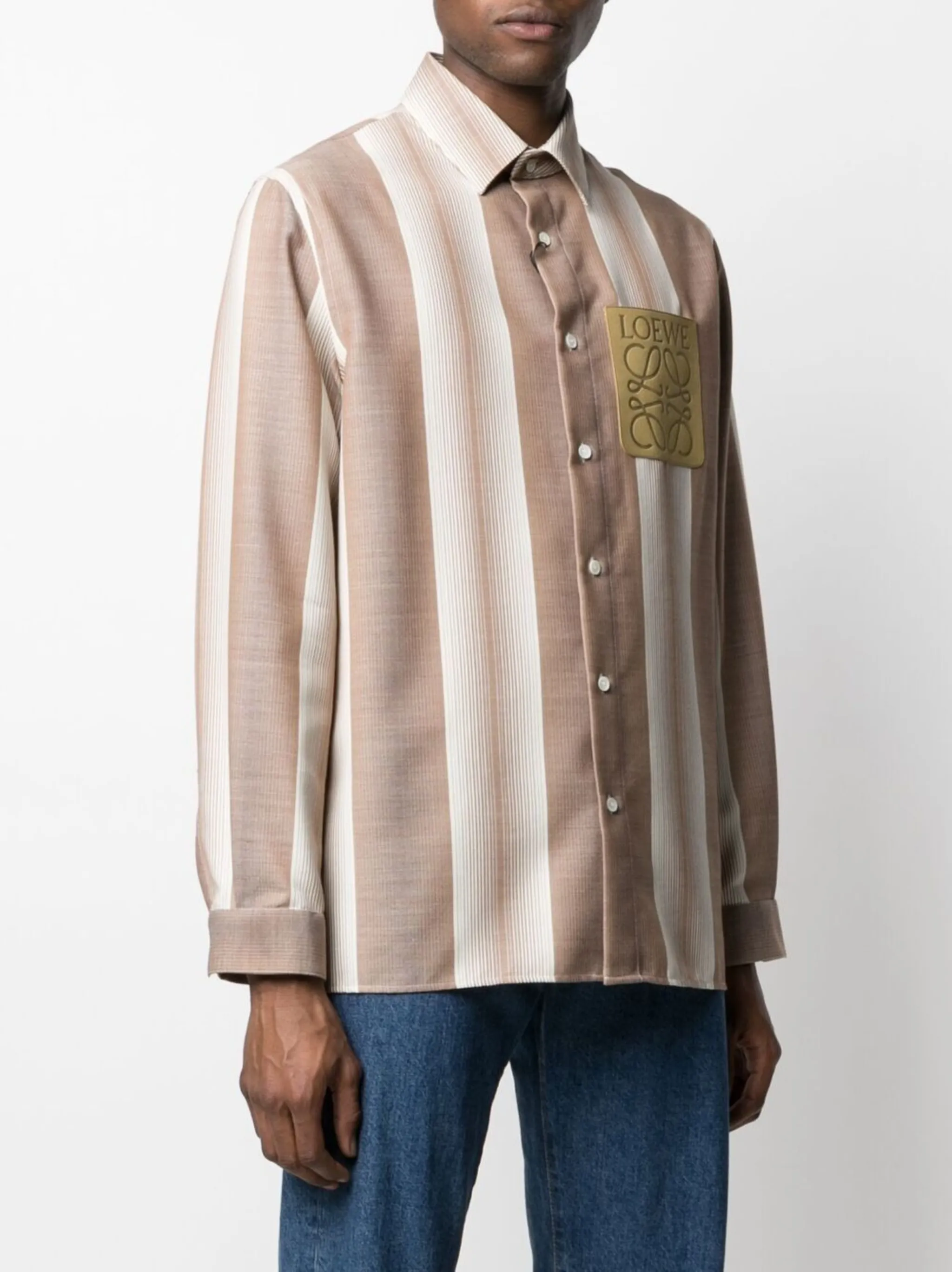 pinstripe overshirt