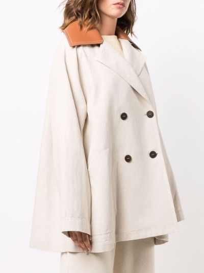 two tone peacoat