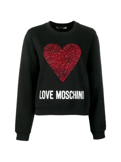 moschino heart sweater