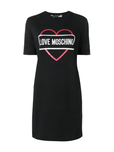 Love Moschino heart embellished T shirt dress Eraldo HR