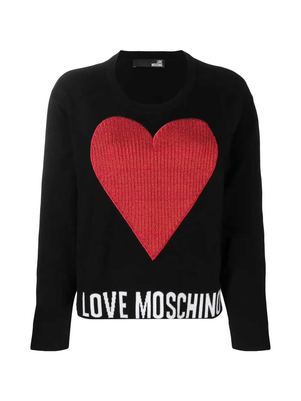 heart patch sweatshirt Love Moschino Eraldo