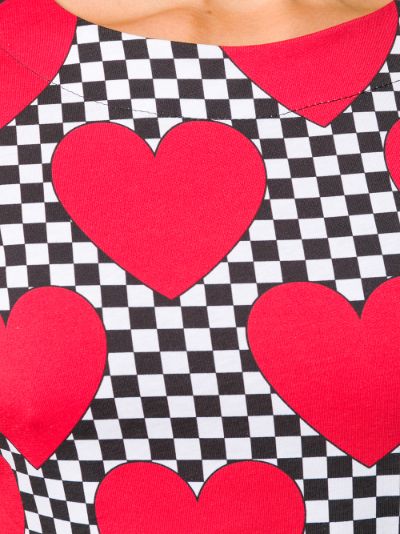 Moschino heart discount print dress